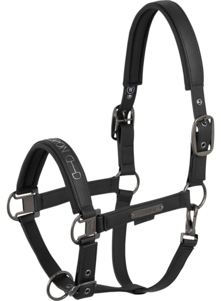 Eskadron Halfter Faux Leather Double Pin black Platinum Produktbild 