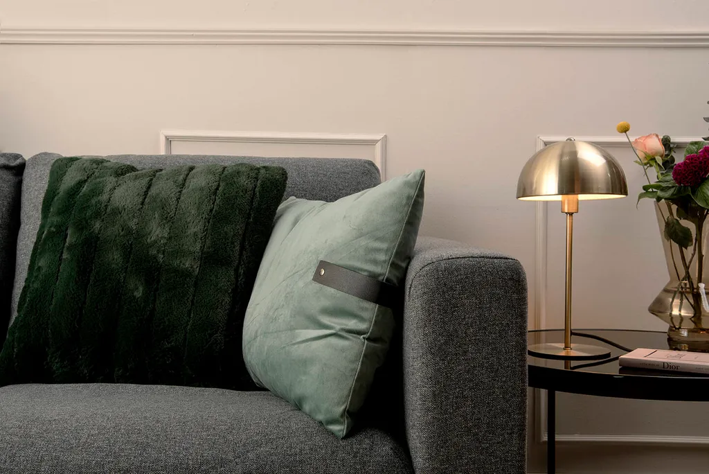 Leitmotiv Lampe de table Bonnet en acier brossé au design champignon - 3