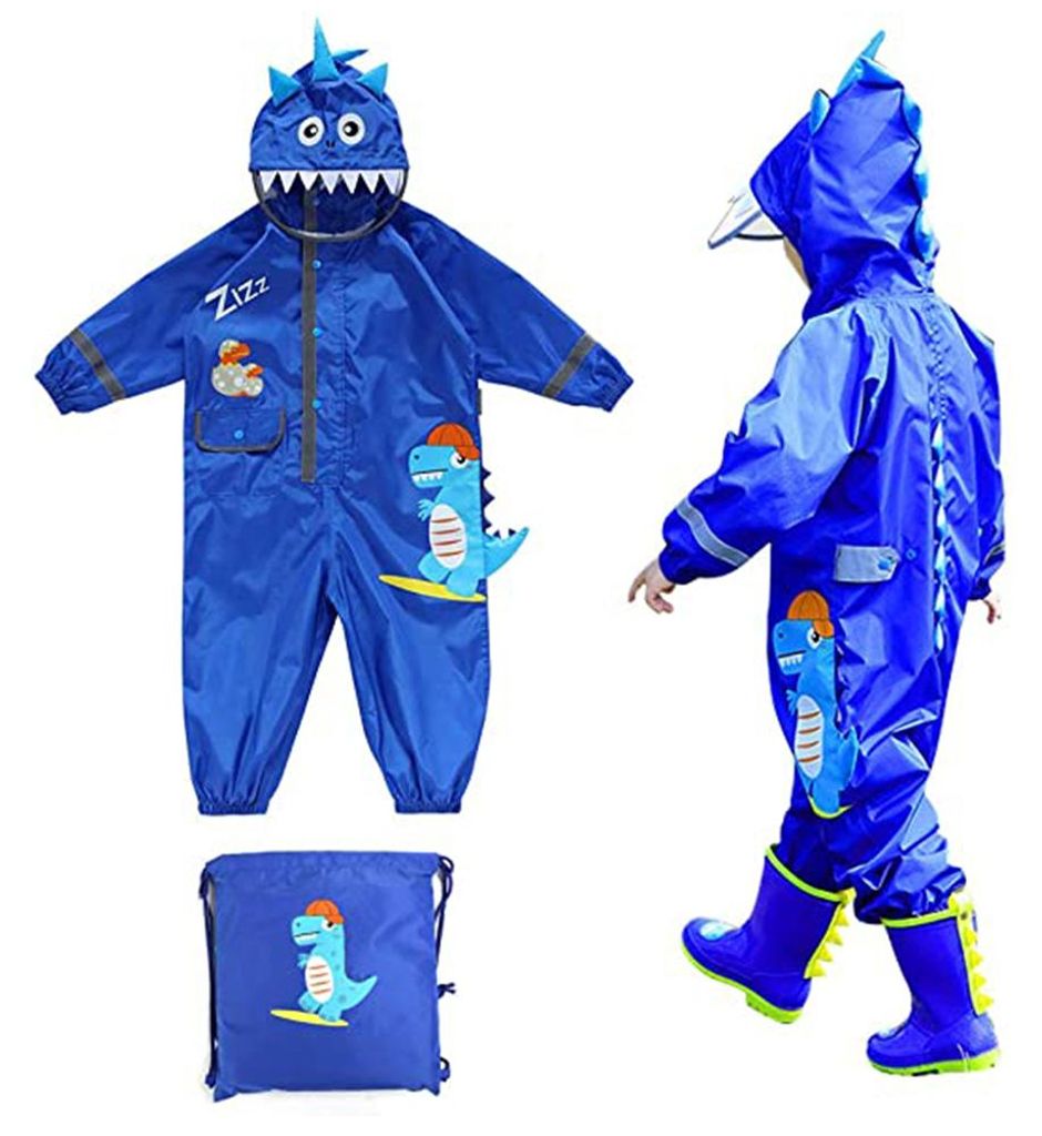 Regenanzug für Kinder, Dinosaurier-Regenmantel für Kleinkinder, Overall, Baby-Outfit
