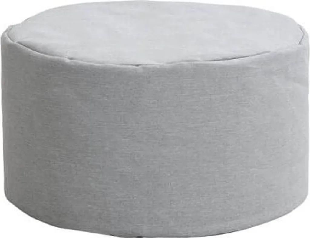 Pouf de jardin XXL CLOUD Gris clair - Siège extérieur anti-taches Confort