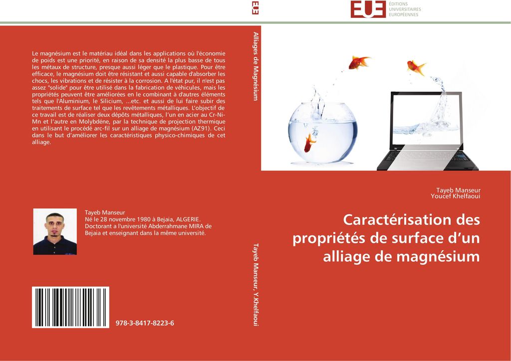 Caractérisation des propriétés de surface d'un alliage de magnésium