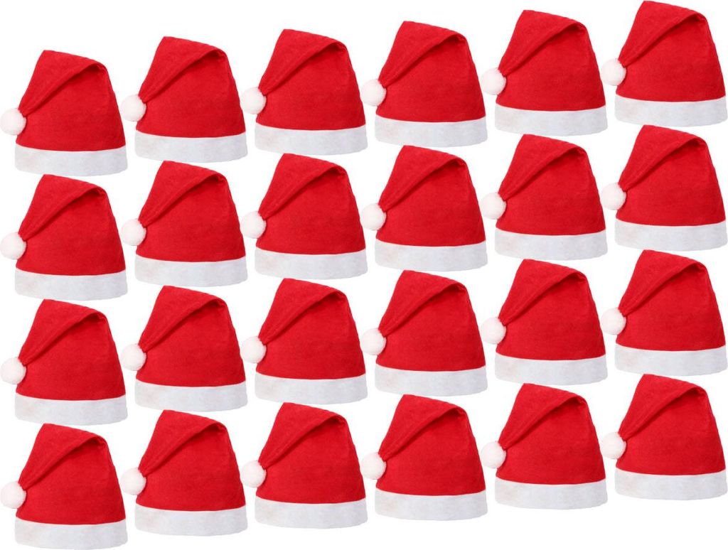 Santa Magix Weihnachtsmütze Set – Einfache rote Filz Produktbild 