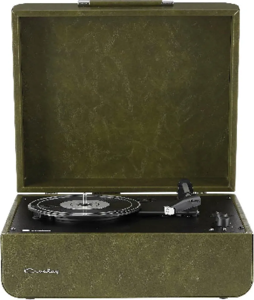 Platine Bluetooth Crosley Mercury Vert Forêt avec Haut-Parleurs