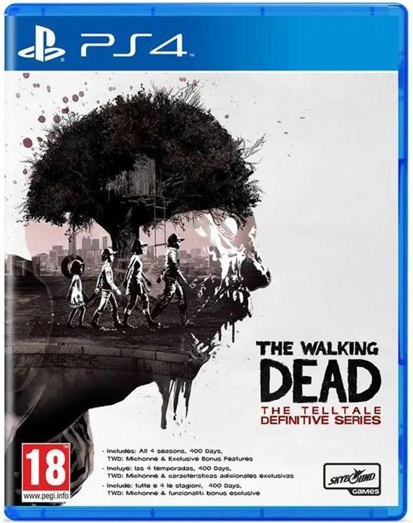The Walking Dead: Definitive Series game case for PlayStation 4.