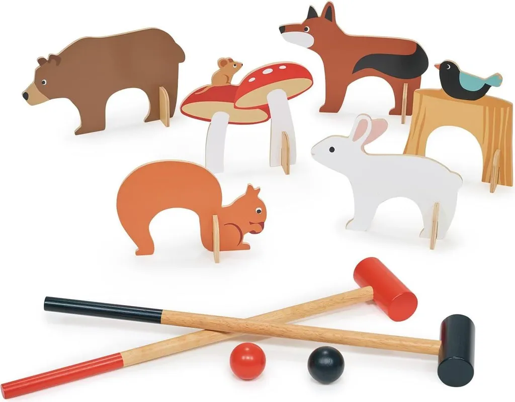 Jeu de croquet évolutif en bois durable Tender Leaf pour le jardin