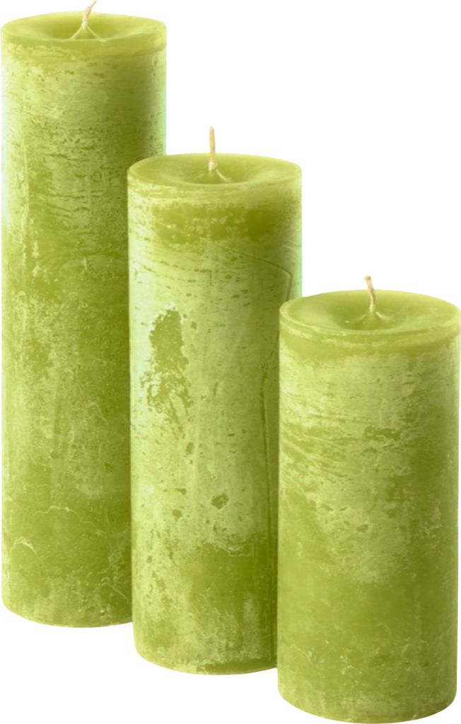 Dekocandle Zylinder-Kerze Fresh Lime Ø 8,6 x 20 cm (1 Stück)