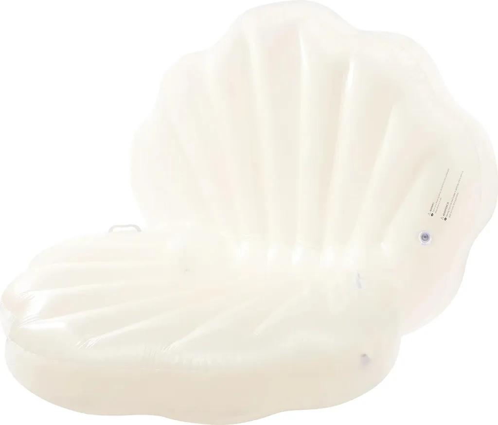 Aide à la flottabilité gonflable Blanc - Design Coquillage Valve Étanche