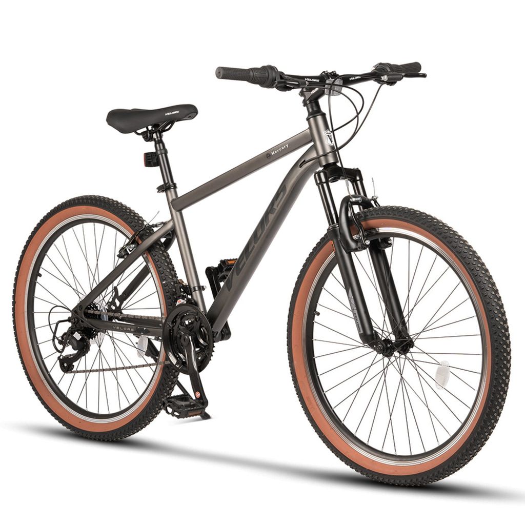 VELORS Mountainbike 27.5 Zoll Fahrrad für Herren Damen, Mädchen und Jungen 21 Gang, Kettenschaltung, Hochwertiger Rahmen, Jugendfahrrad MTB Hardtail