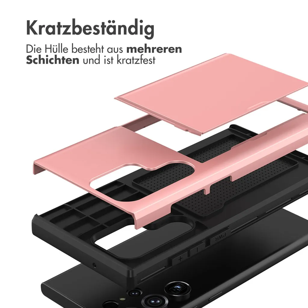 imoshion Cover posteriore con scomparto per carte Samsung Galaxy S23 Ultra - Oro rosa - 6