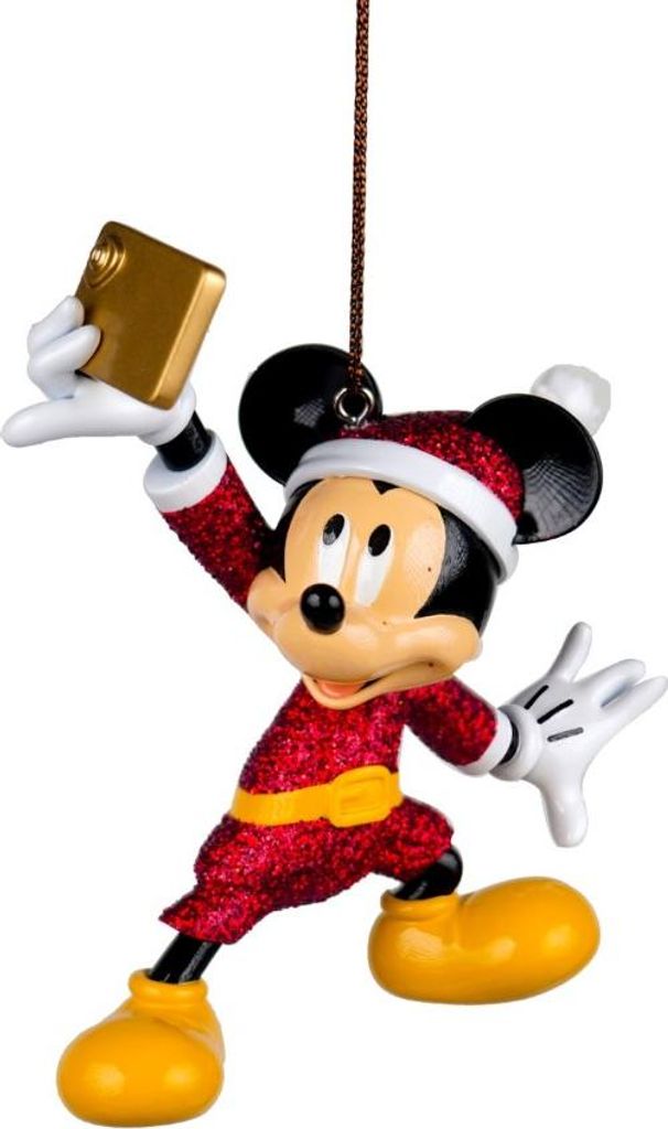Kurt S. Adler Weihnachtsbaumschmuck Anhänger, Mickey Selfie Motiv, 10 cm
