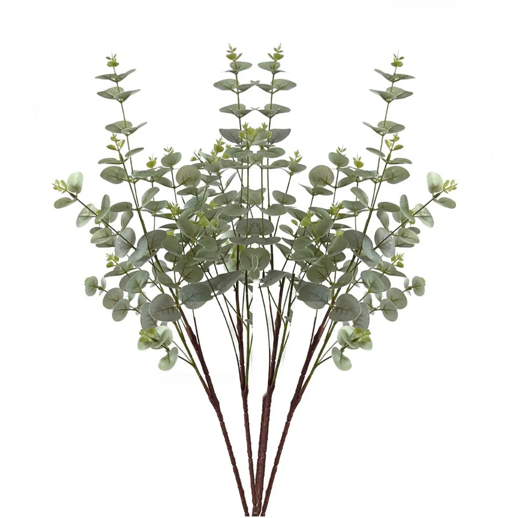 Plante Artificielle Eucalyptus : Lot de 3 Grandes Branches Déco 85 cm
