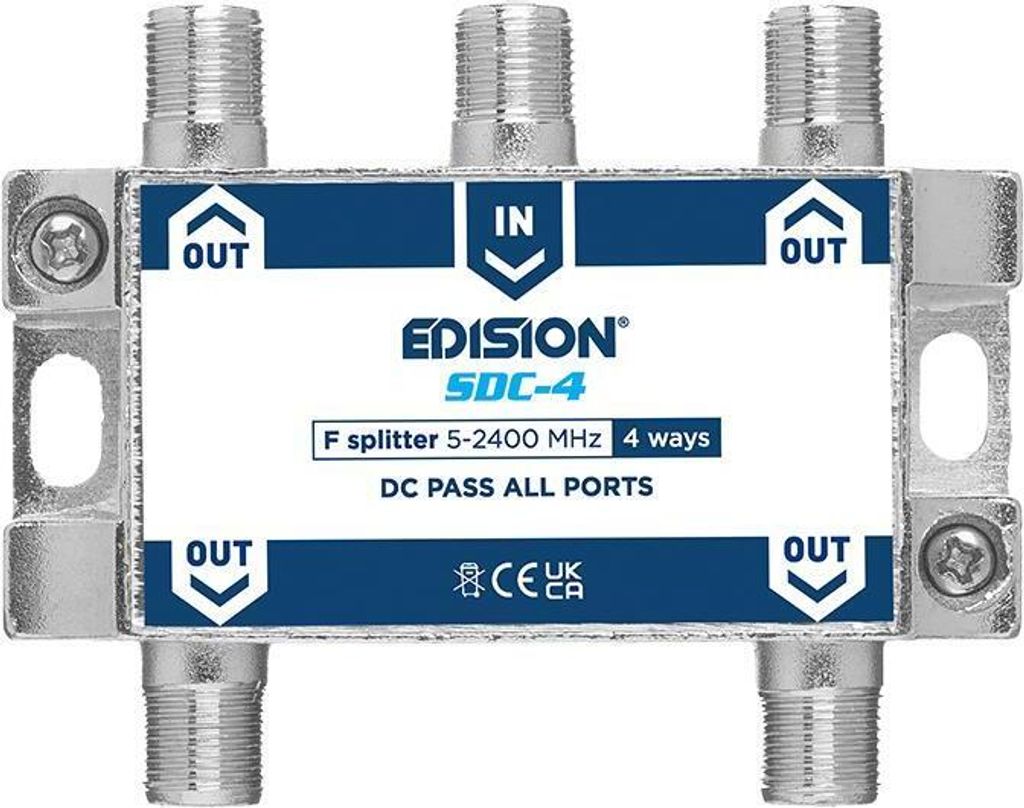 Edision SDC-4 Sat-Verteiler 4-fach 5-2400 MHz