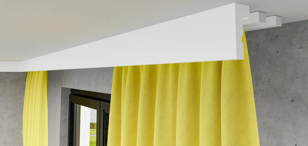 Corniche de plafond LED et rail mural LK1J - Barre décorative de 2m