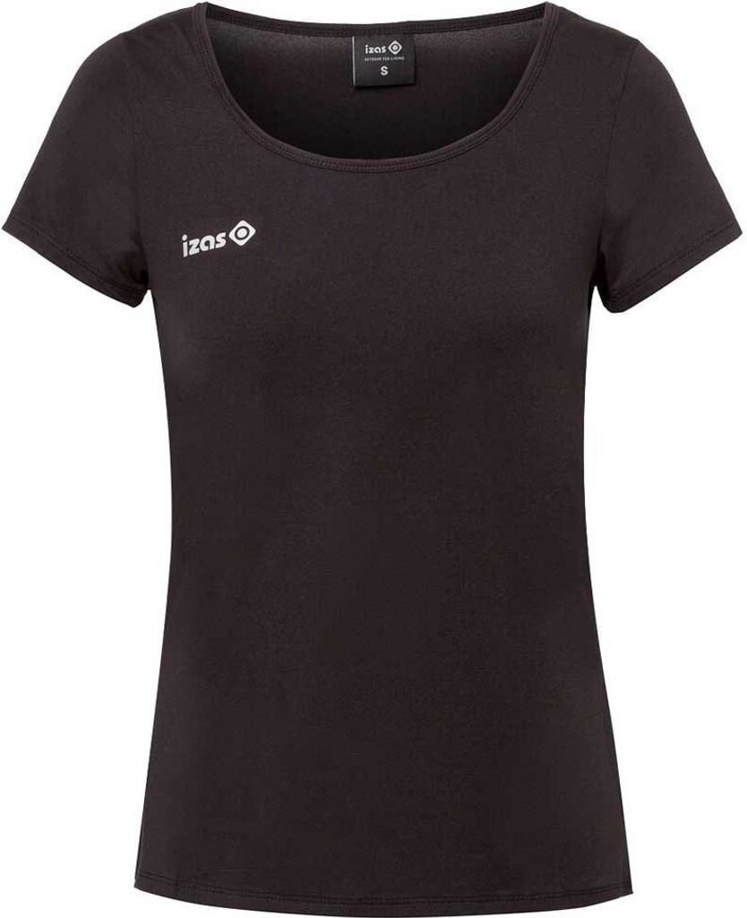 Izas Aland Kurzarm-t-shirt Schwarz L Frau Schwarz L
