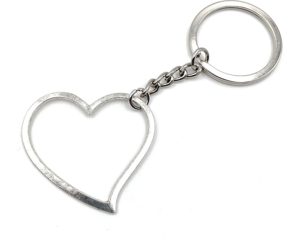Onwomania Herz Liebe hohl Schlüsselanhänger Metall Produktbild 