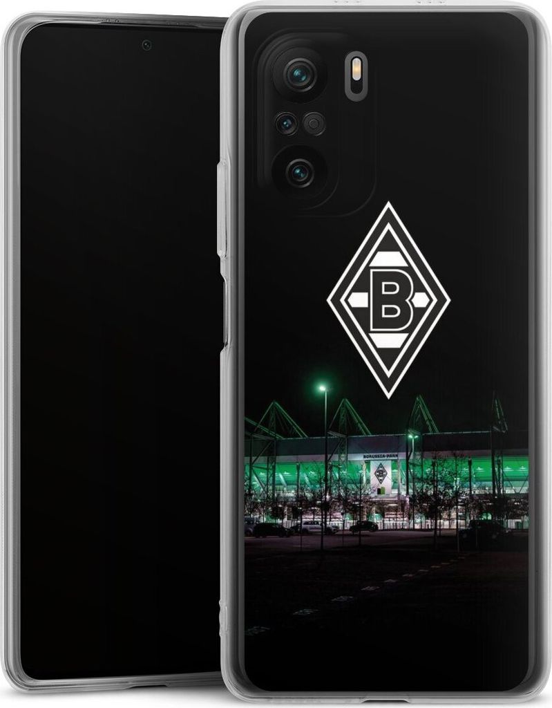 DeinDesign Handyhülle für Xiaomi Poco F3 Silikon Hülle Case Smartphone Schutzhülle Borussia Mönchengladbach Offizielles Lizenzprodukt Stadion