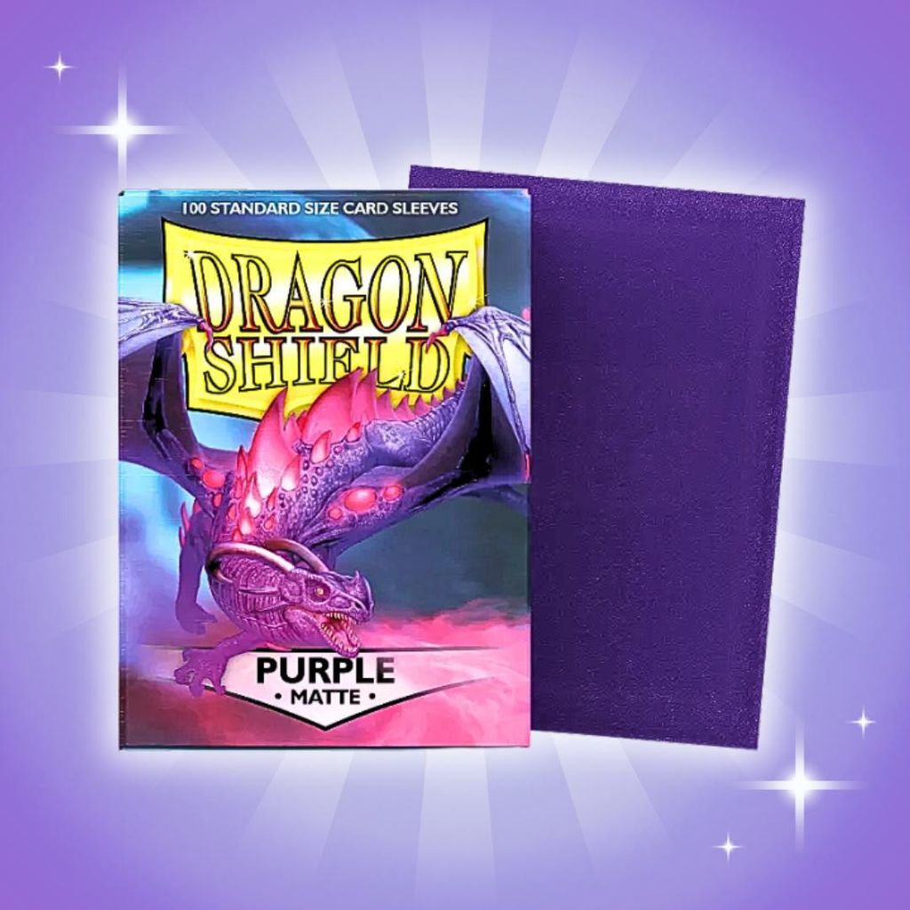 Dragon Shield Kartenhüllen – Lila, Matt, Standardgröße, 100 Stück pro Packung