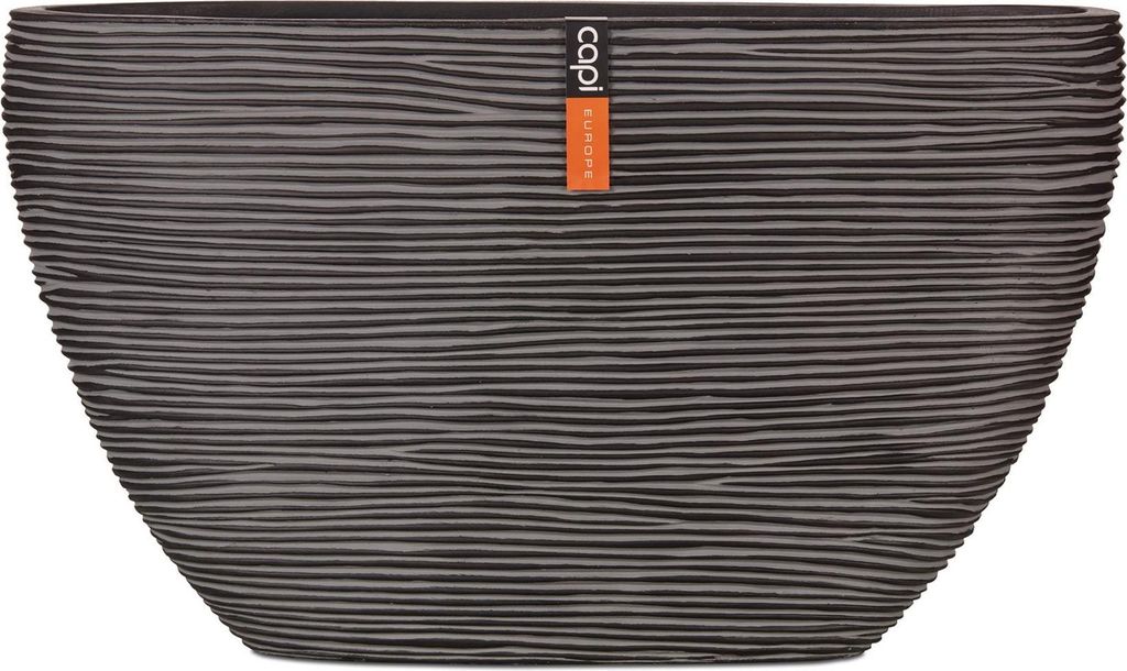 Capi Europe - Topf oval Rib  - Anthrazit - 59x14x34 Produktbild 