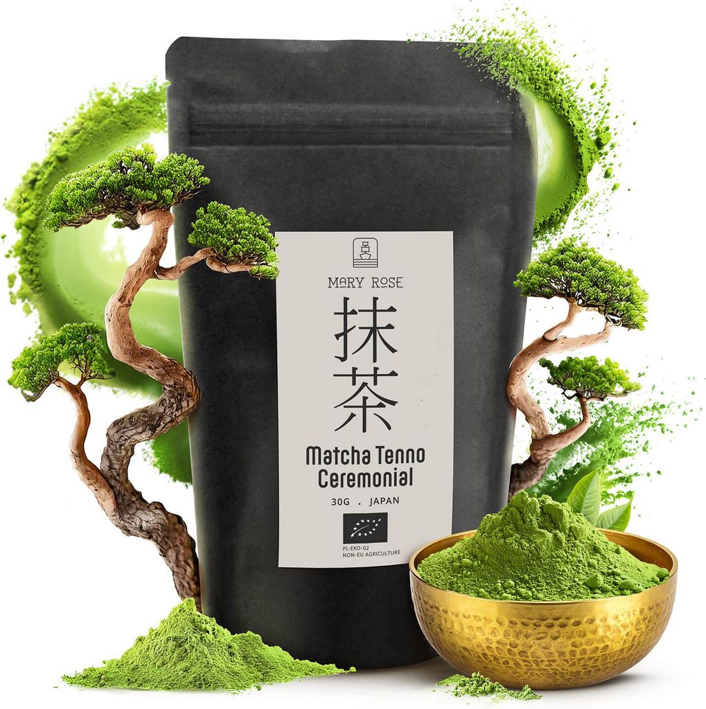 Mary Rose Japanisches Bio Matcha Pulver Tenno 30 g – ceremonial grade, grüner Tee aus Miyazaki