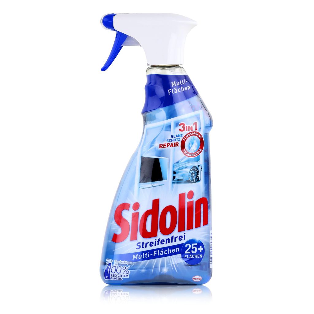 Sidolin Streifenfrei Multi-Flächen 500ml - Glasreiniger (1er Pack)
