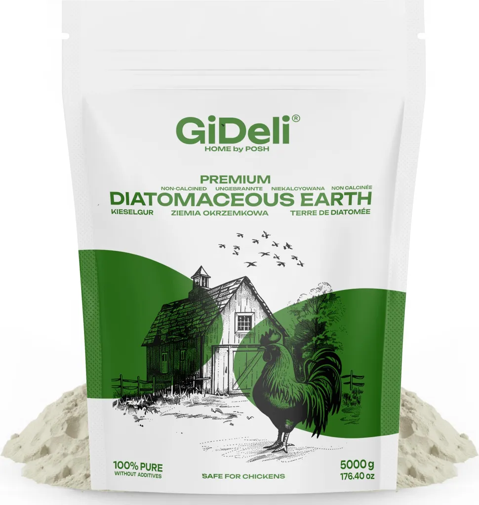 Terra di Diatomee GiDeli 5kg Doypack - Controllo Acaro Rosso Volatili