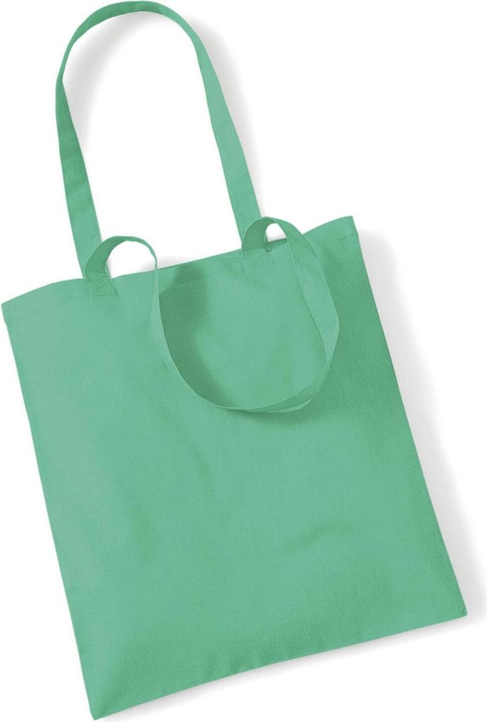 Westford Mill W101 | Bag for Life - Long Handles Einkaufstasche - 38 x 42 cm - Farbe: Mint - Größe: One Size