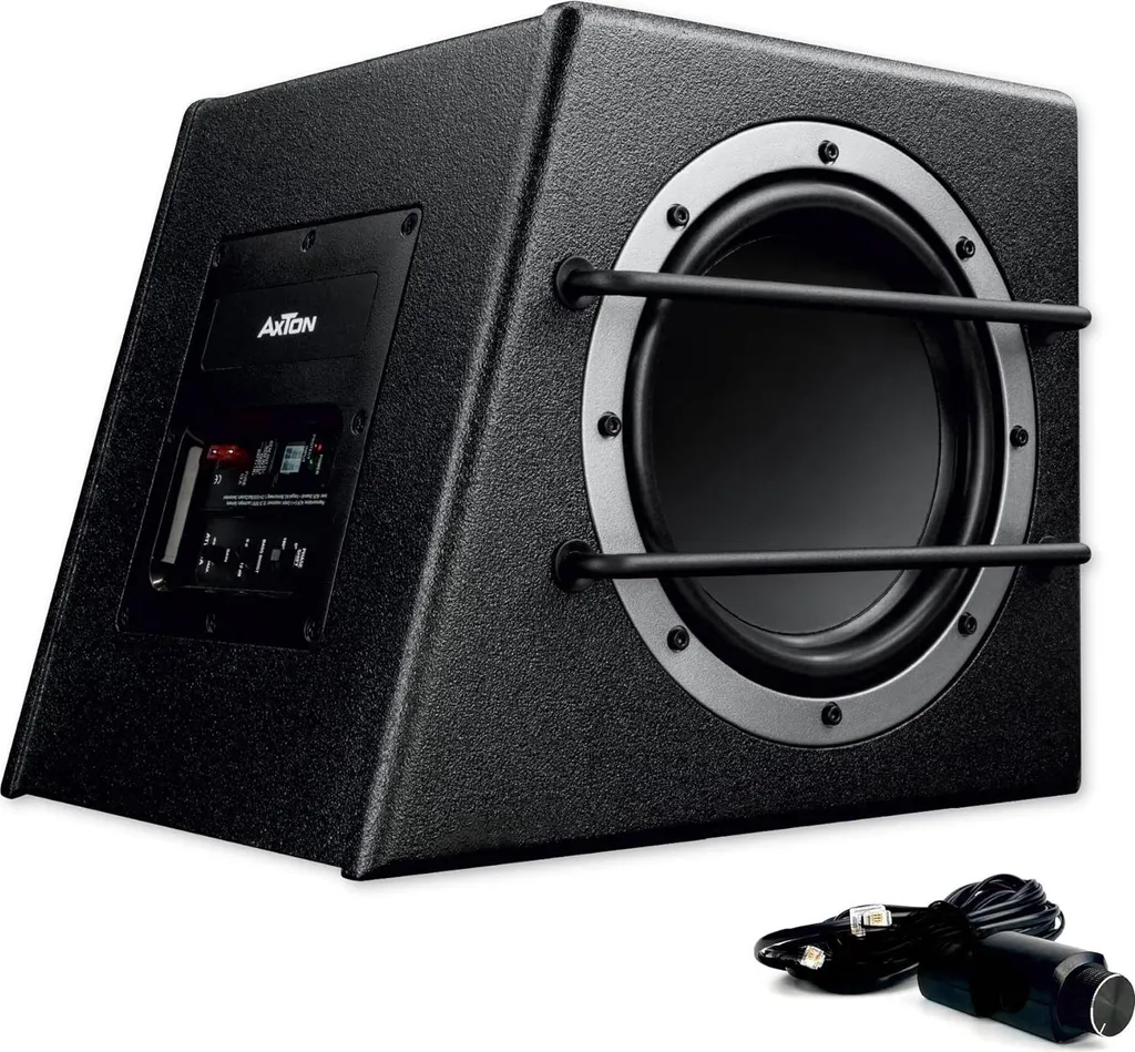 Subwoofer de Voiture Actif Axton ATB20A Caisson Basse Plat 200mm