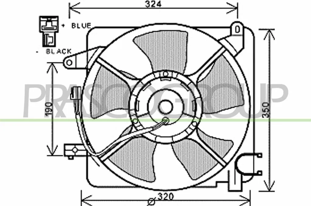 Ventilateur de Radiateur Moteur pour Chevrolet Spark et Daewoo Matiz