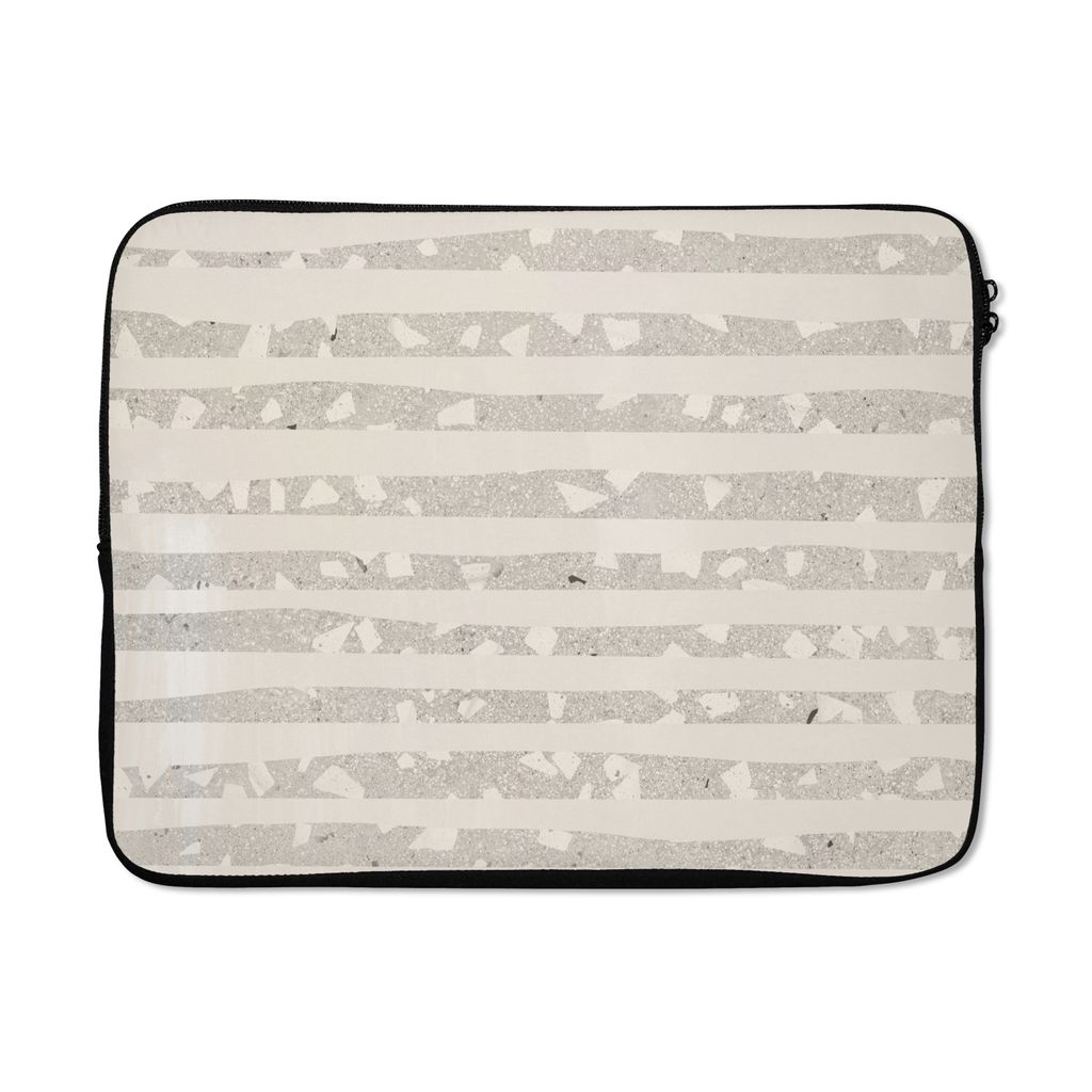 MuchoWow Laptop Hülle 17 Zoll Laptoptasche Terrazzo - Terrasse - Pastell - Zipper - Schutzabdeckung