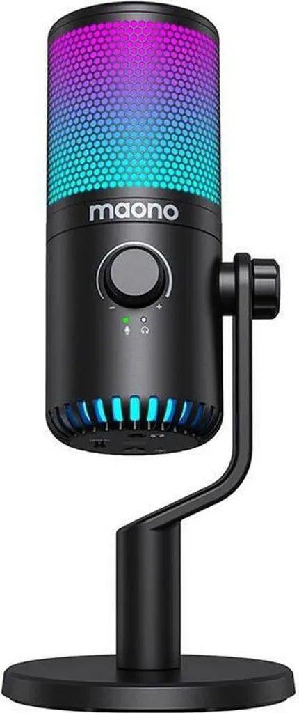 Maono DM30 RGB Black: Recensione Microfono USB 24-bit per Streamer - 2
