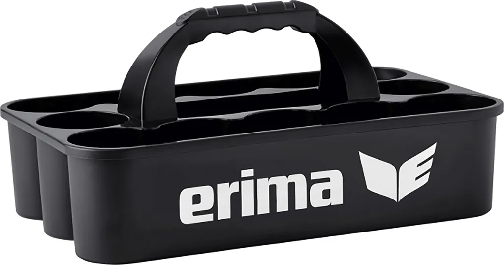 Porte-bouteilles Erima noir robuste pour 12 gourdes de sport collectif