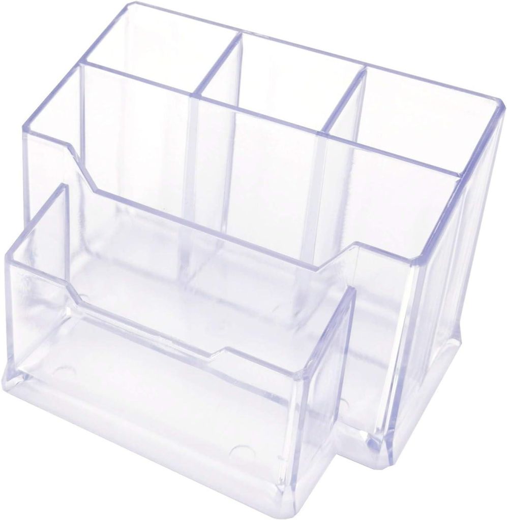 0080 Acryl-Stiftehalter – Tischorganizer – Schreibtisch-Organizer – Multifunktionaler Stiftehalter – Transparent