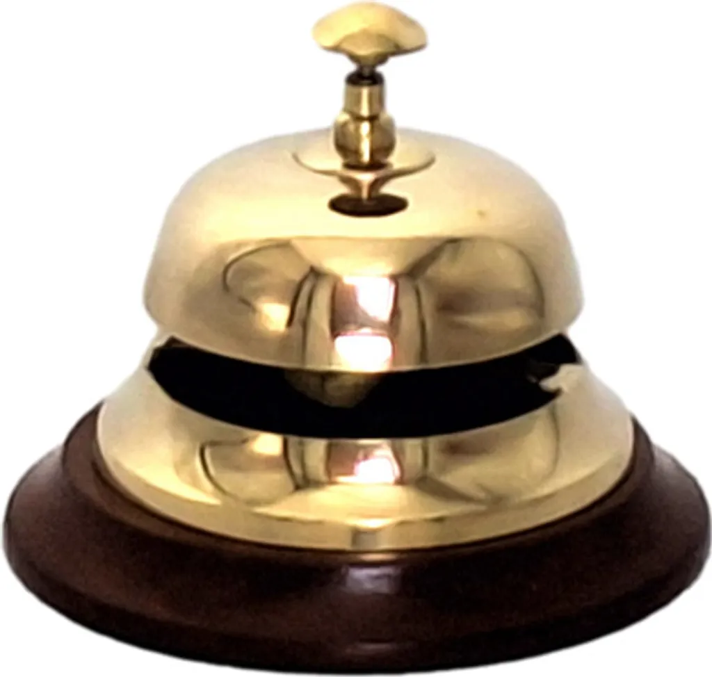 Cloche de Service Sonore et Stable Madrid Magnificence TB27/4 Laiton