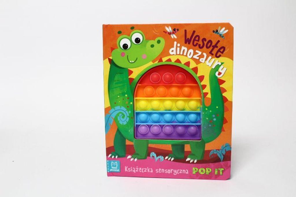 Wesołe Dinozaury. Książeczka Sensoryczna Z Pop It Zdjęcie produktu 