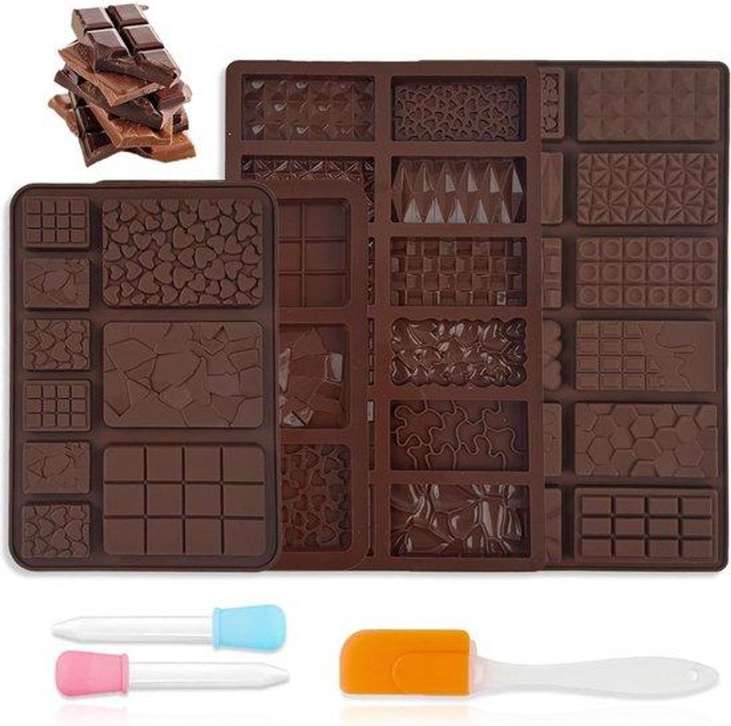 Silikon Chocoladegussformen - Gussformen für 4 Stück BPA-freies Schokoladen-Snack-Eisblock