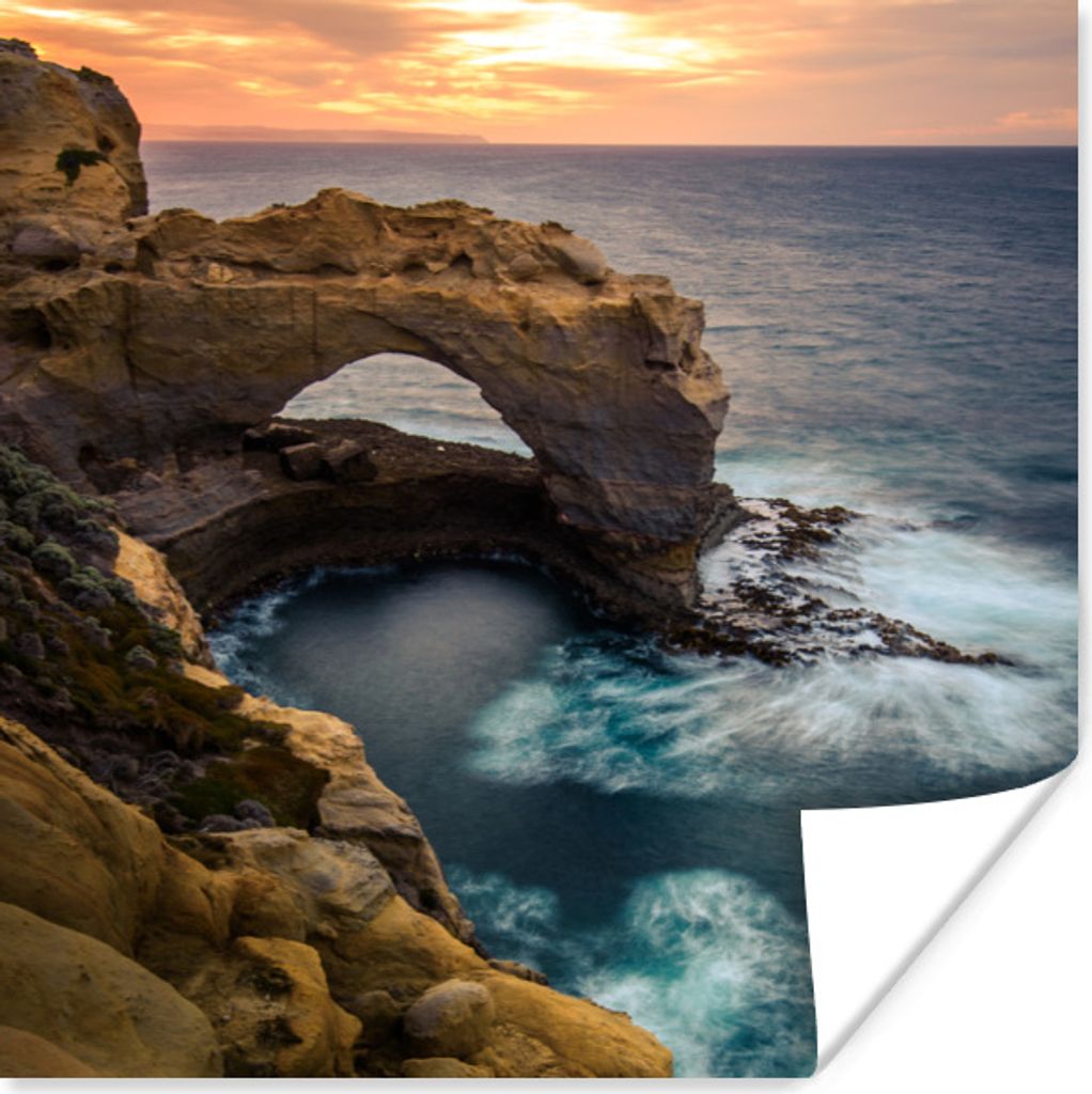 MuchoWow Poster Great Ocean Road Australien 75x75 cm - Wand Dekoration