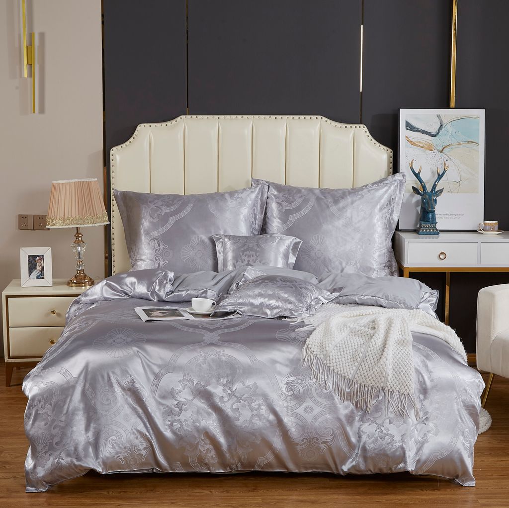 Bettwäsche 160X200, Baumwolle, Satin-Bettwäsche, Kissenbezüge 70X80, Kissenbezüge 40X40