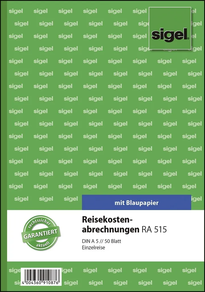 Modulo Rimborso Spese Viaggio Sigel RA515 A5 | 50 Fogli SD Disponibili