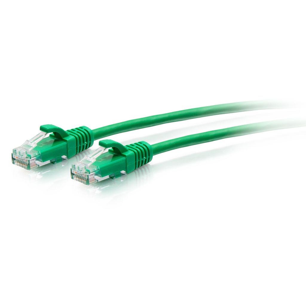 C2G 1ft (0.3m) Cat6a Snagless Unshielded (UTP) Slim Ethernet Network Patch Cable - Green - Patch-Kabel - RJ-45 (M) zu RJ-45 (M) - 30 cm - 4.8 mm - ...