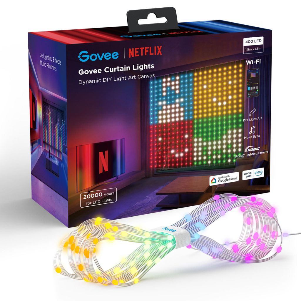 Iluminación para cortinas Govee, compatible con Wi-Fi y Imagen del producto 