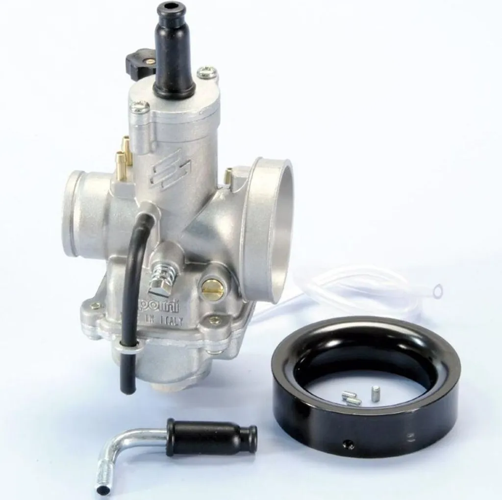 Carburateur Polini CP 24mm en Aluminium avec Starter Manuel Intégré