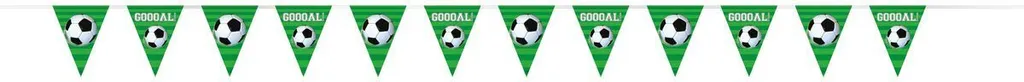 Guirlande fanions football incassable pour fête d'anniversaire d'enfant
