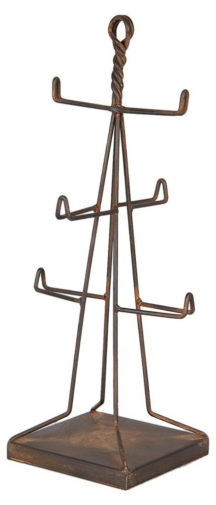 Clayre & Eef Tassenhalter 16x16x38 cm Braun Metall