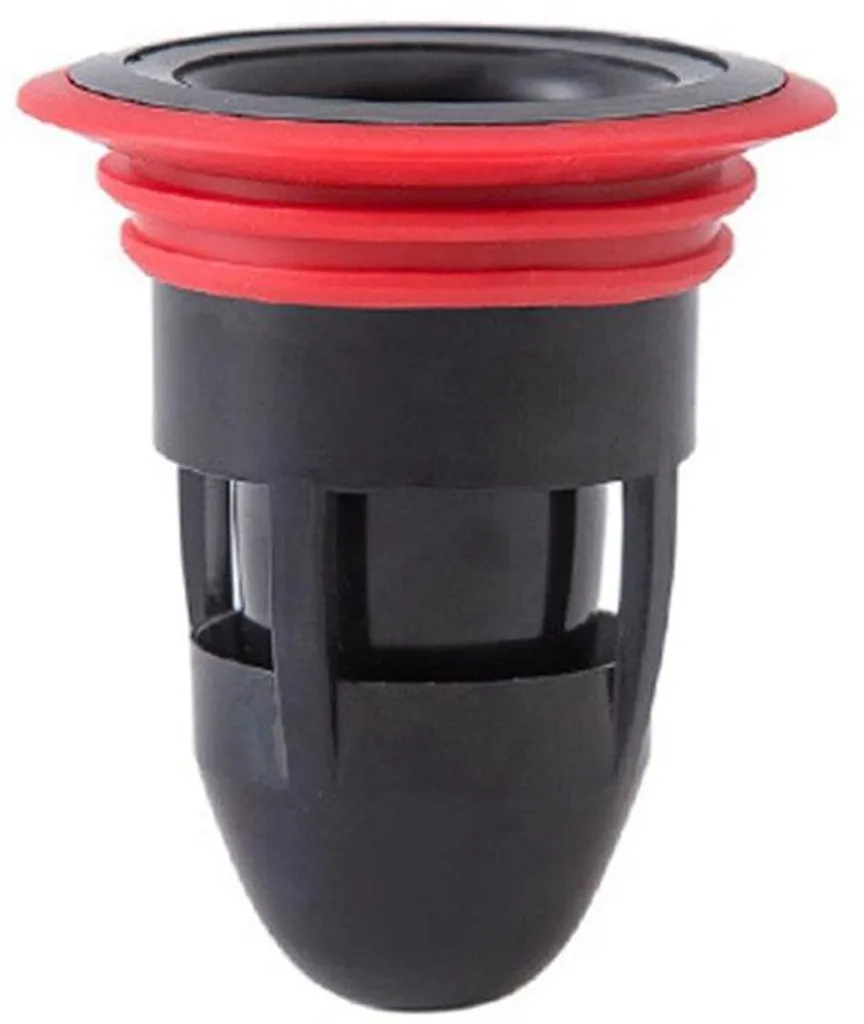 Siphon de sol en silicone noir anti-odeur avec clapet anti-retour