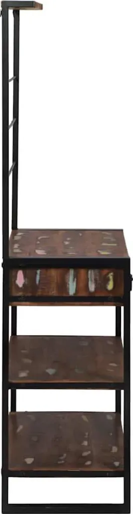 vidaXL Scaffale da cucina Multicolore e nero 80 x 40 x 160 cm - 4