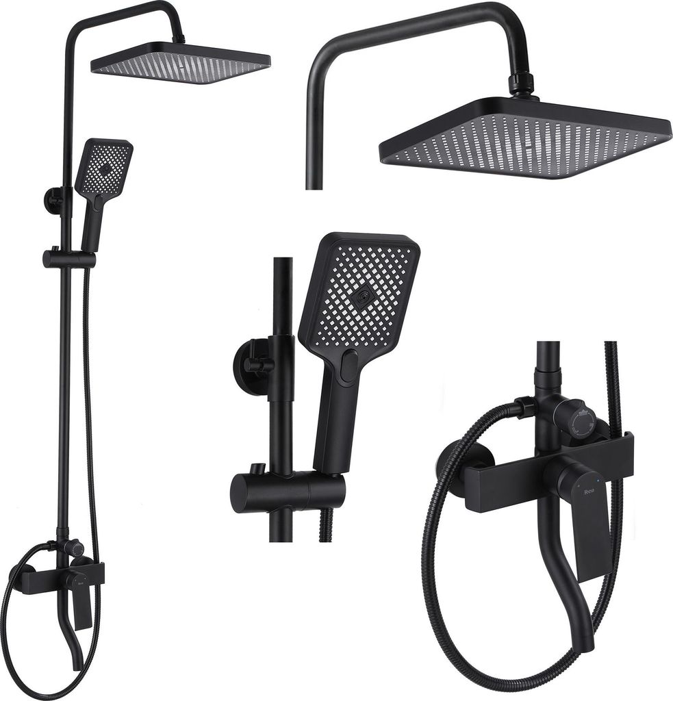 My2061-77B Hass Duschset Schwarz Sku Rea-B9968