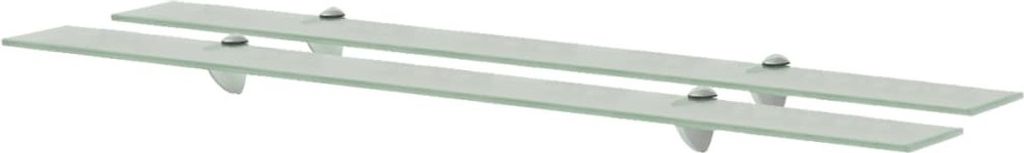 Schweberegale 2 Stk. Glas 100x10 cm 8 mm