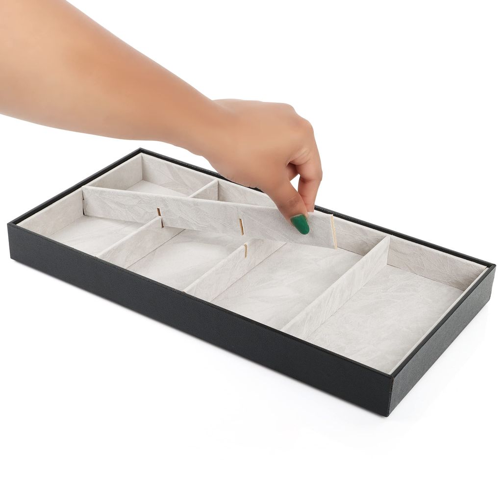Zysta Sonnenbrillen Organizer - 8-fach Samt Tablett Stapelbar