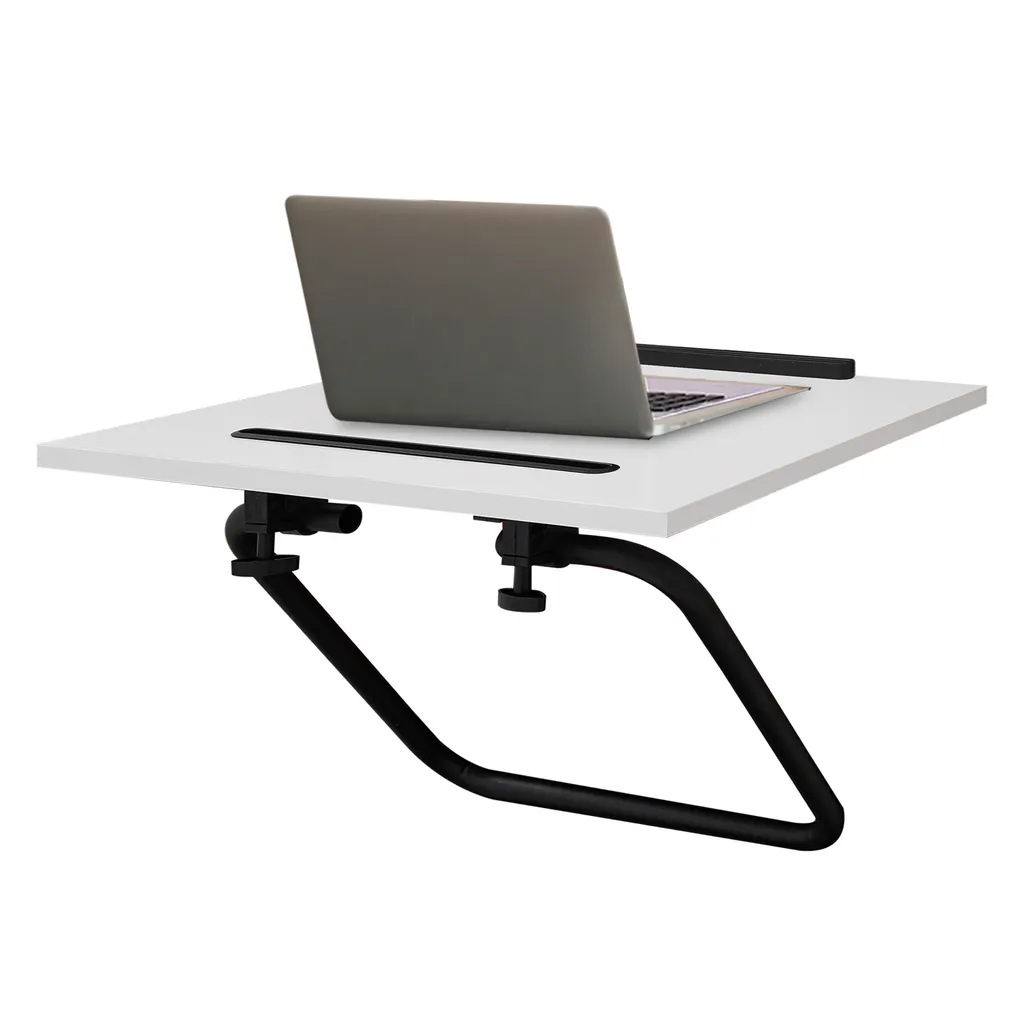 Support Ordinateur Portable Réglable Blanc - Support Pliable Ergonomique - 2