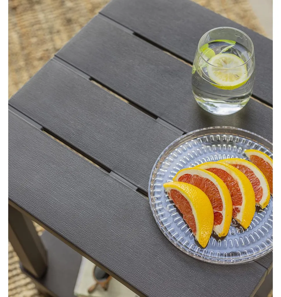 Table d'appoint d'extérieur résistante Keter Deluxe pour petit balcon - 8